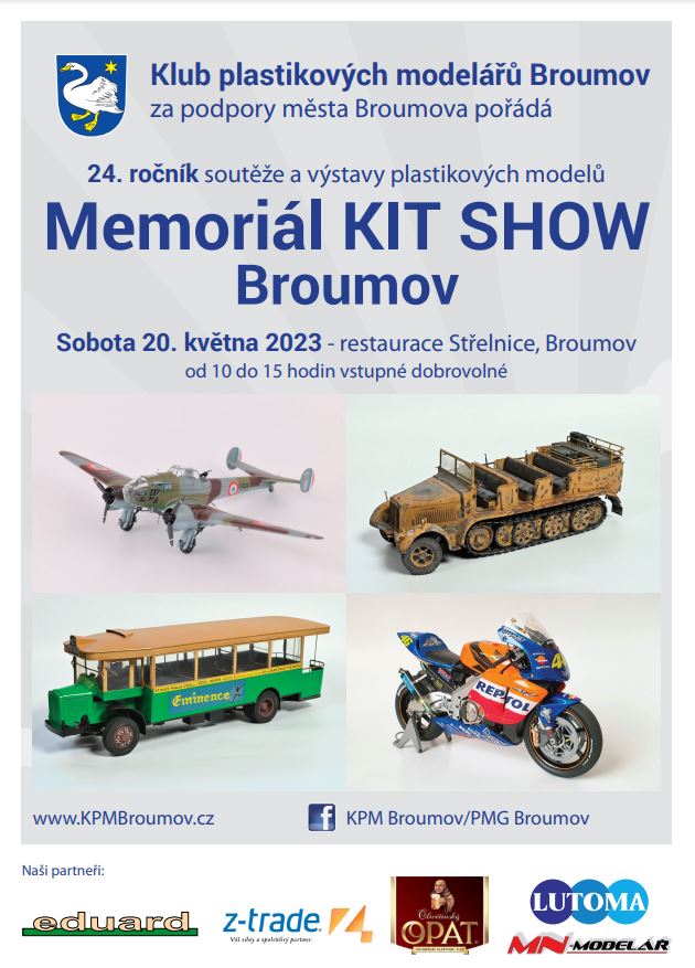 Pre-orders KIT SHOW Broumov 20.5.2023 CZ
