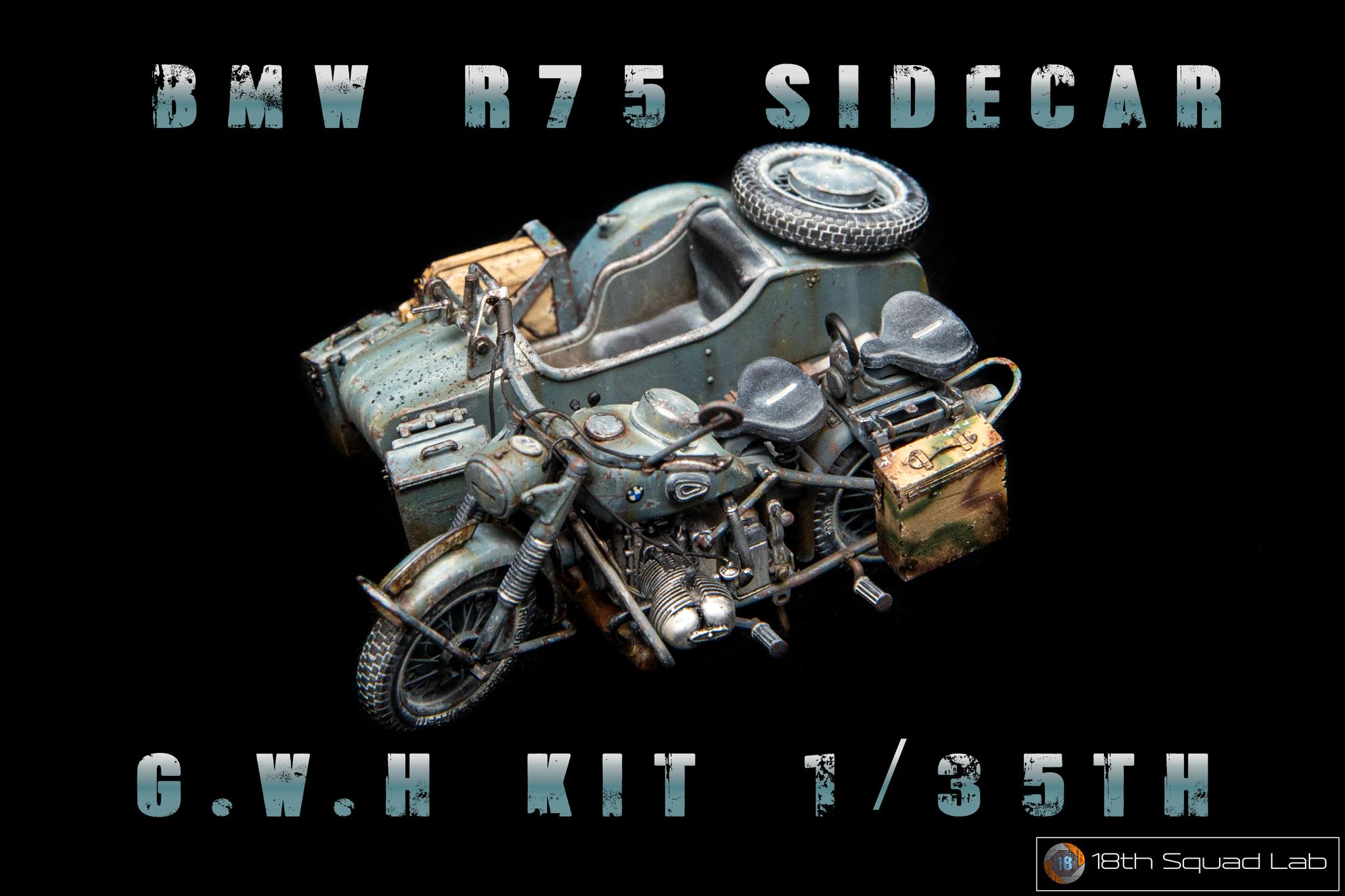 1/35 BMW R75 - Wheels and Cylinders detail set recommended