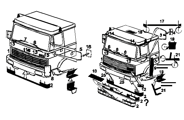 1/87 LIAZ parts for IGRA model