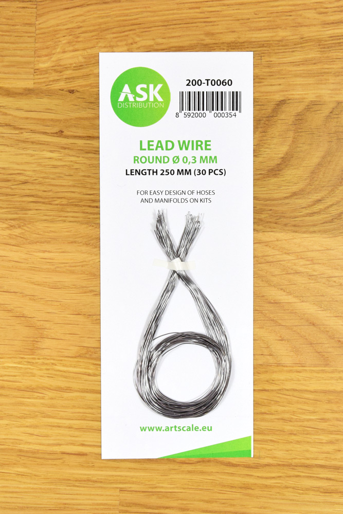 Lead Wire - Round Ø 0,3 mm x 250 mm (30 pcs)