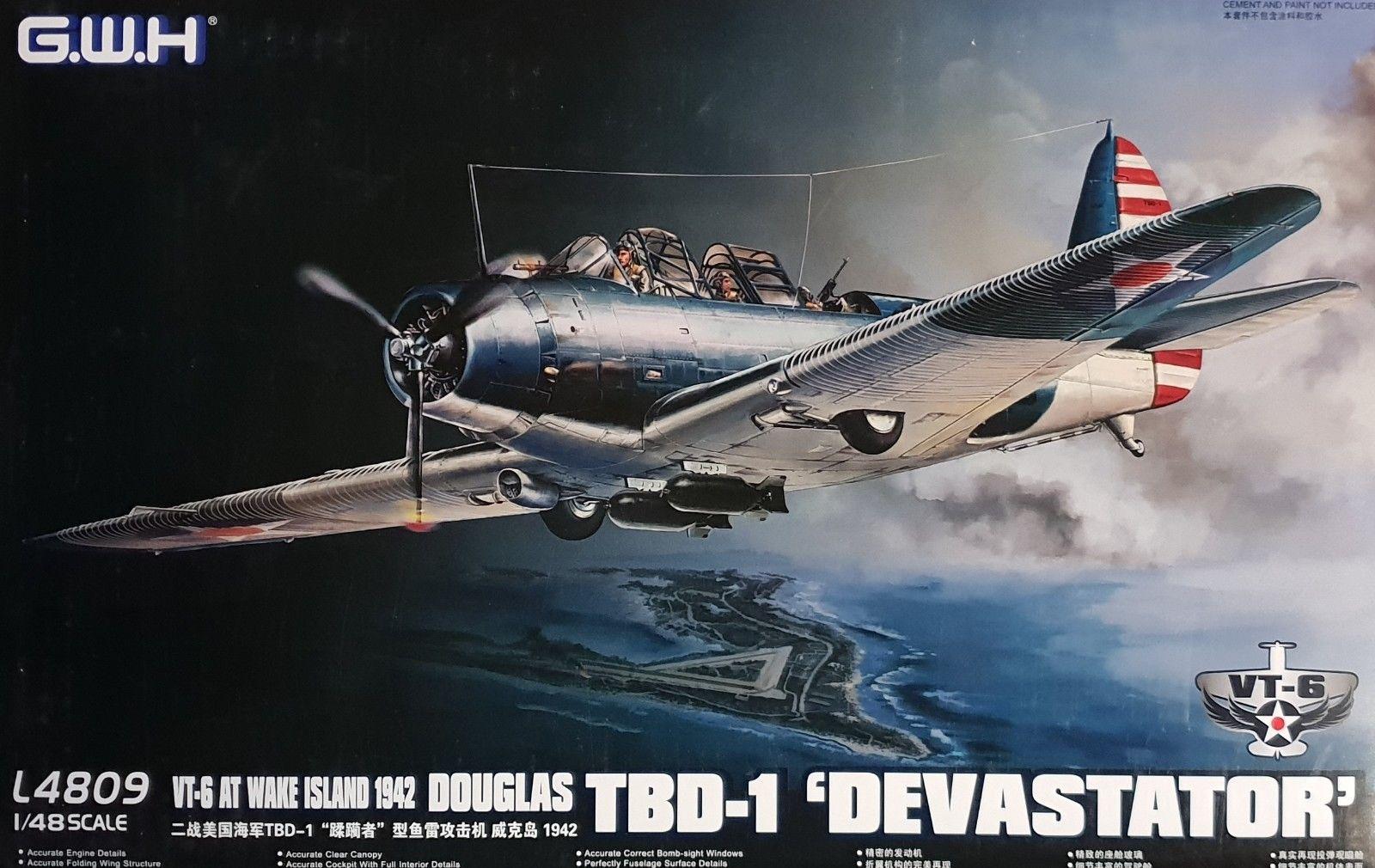 Douglas TBD-1 Devastator VT-8 Midway 1942 (Plastic model