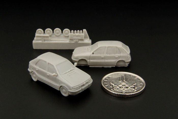 1/120 Skoda Felicia –  y 1996 (2pcs) kit of czech car (two pieces)