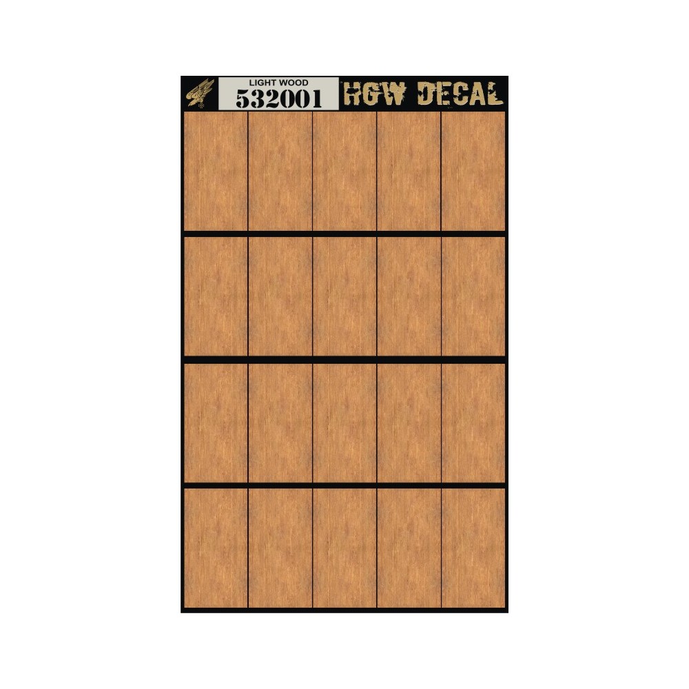 532009 HGW Decal DARK WOOD transparent 