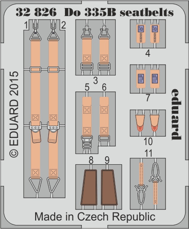 1/32 Do 335B seatbelts for HKM kit