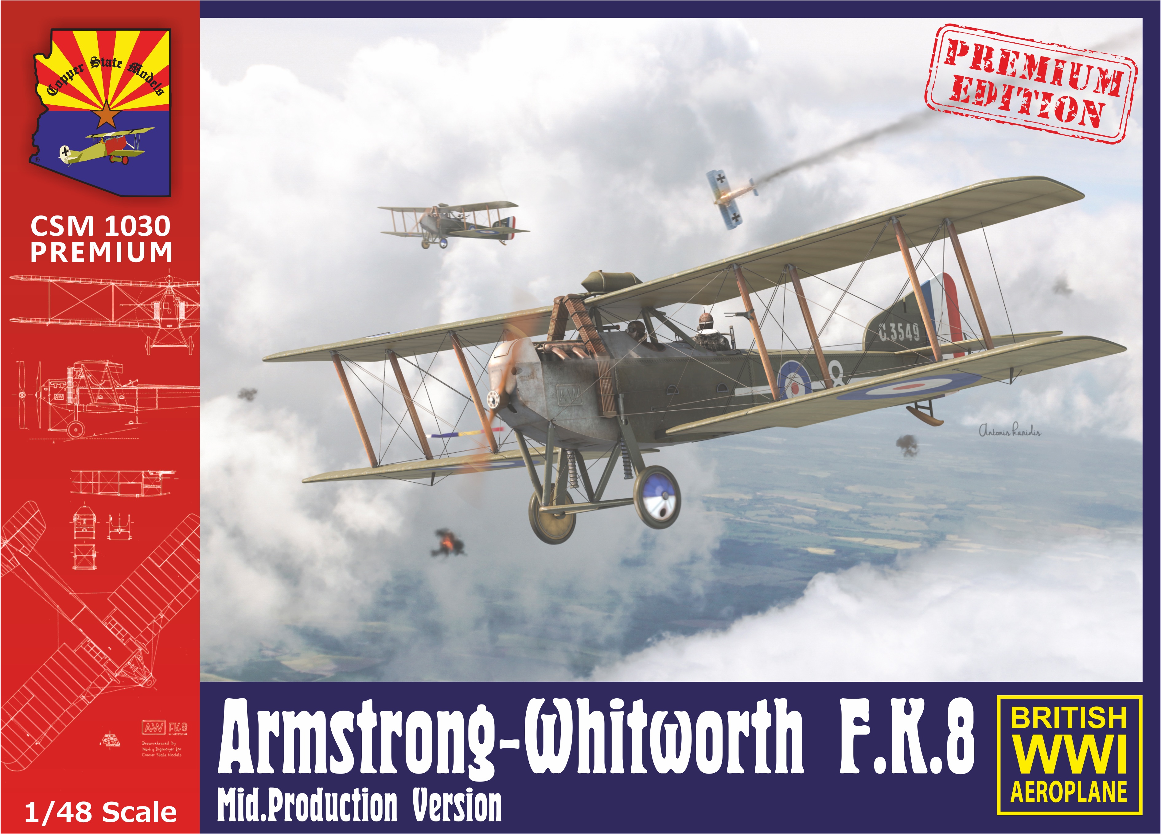 1/48 Armstrong-Whitworth F.K.8 Mid.production version