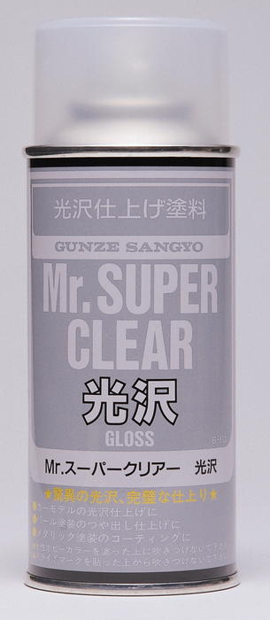 Mr. Hobby B516 Mr. Super Clear Semi-Gloss Spray