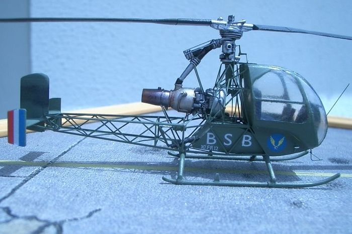 1/72 SO-1221 Djinn resin and PE kit of experimental french helicopter