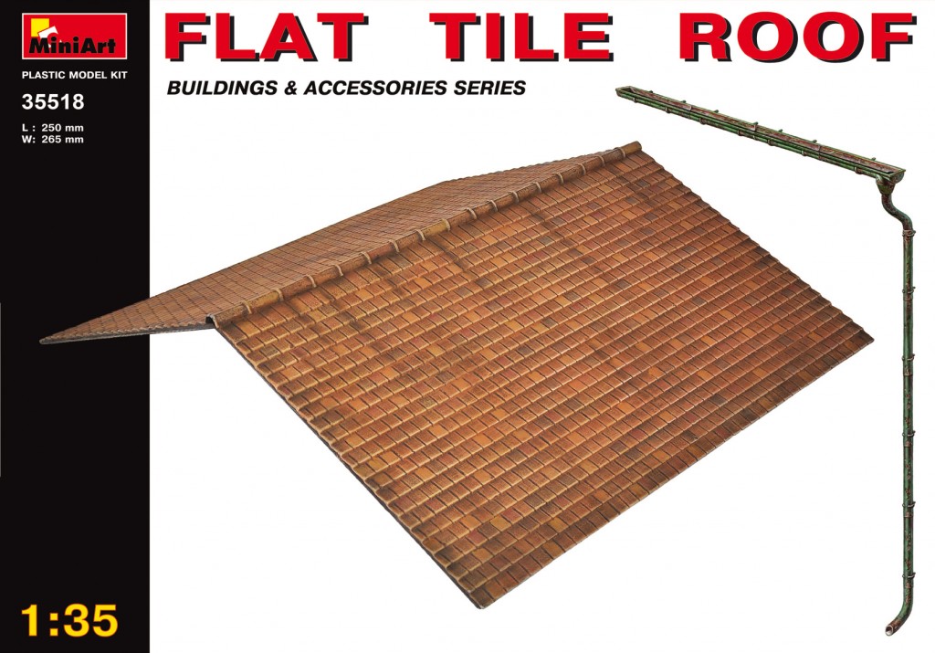 1/35 Flat Tile  Roof