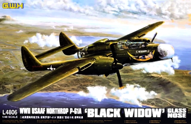 1/48 WWII USAAF Northrop P-61A 'Black Widow' Glass Nose /w New Tools Parts  