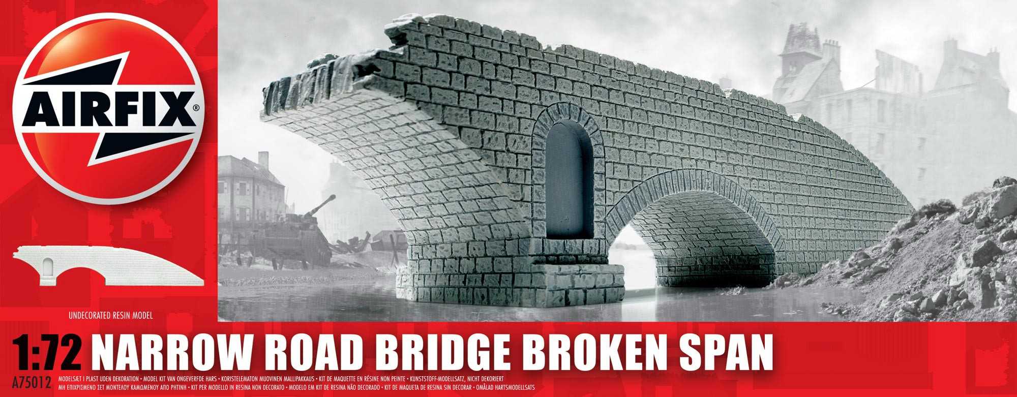 Classic Kit A75012 - Narrow Road Bridge Broken Span (1:72)