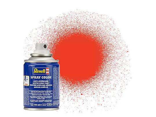Revell Spray Color - 34125: matná světle oranžová (luminous orange mat)