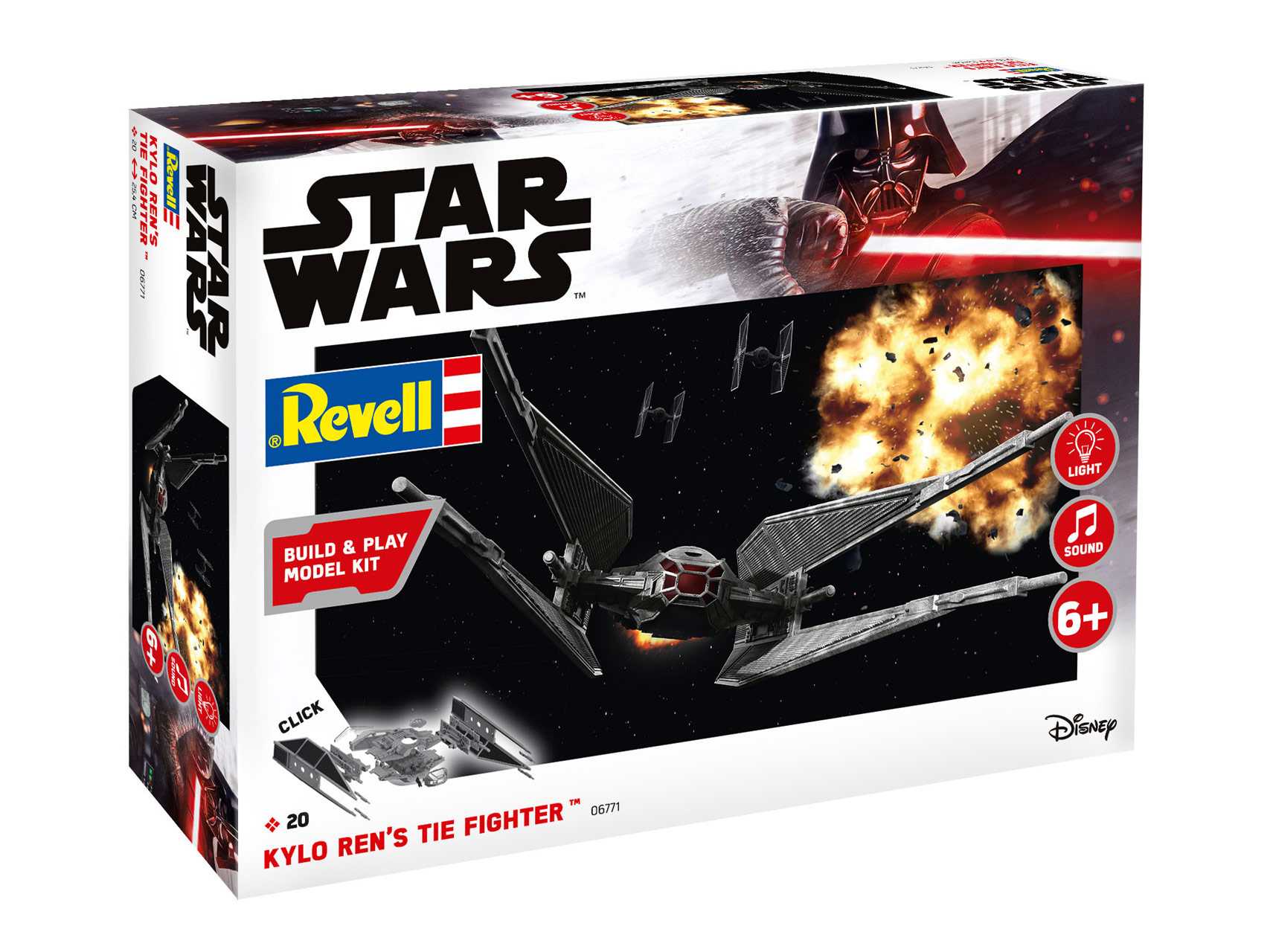 Build Play SW 06771 - Kylo Ren´s TIE Fighter (světelné a zvukové efekty) (1:70)