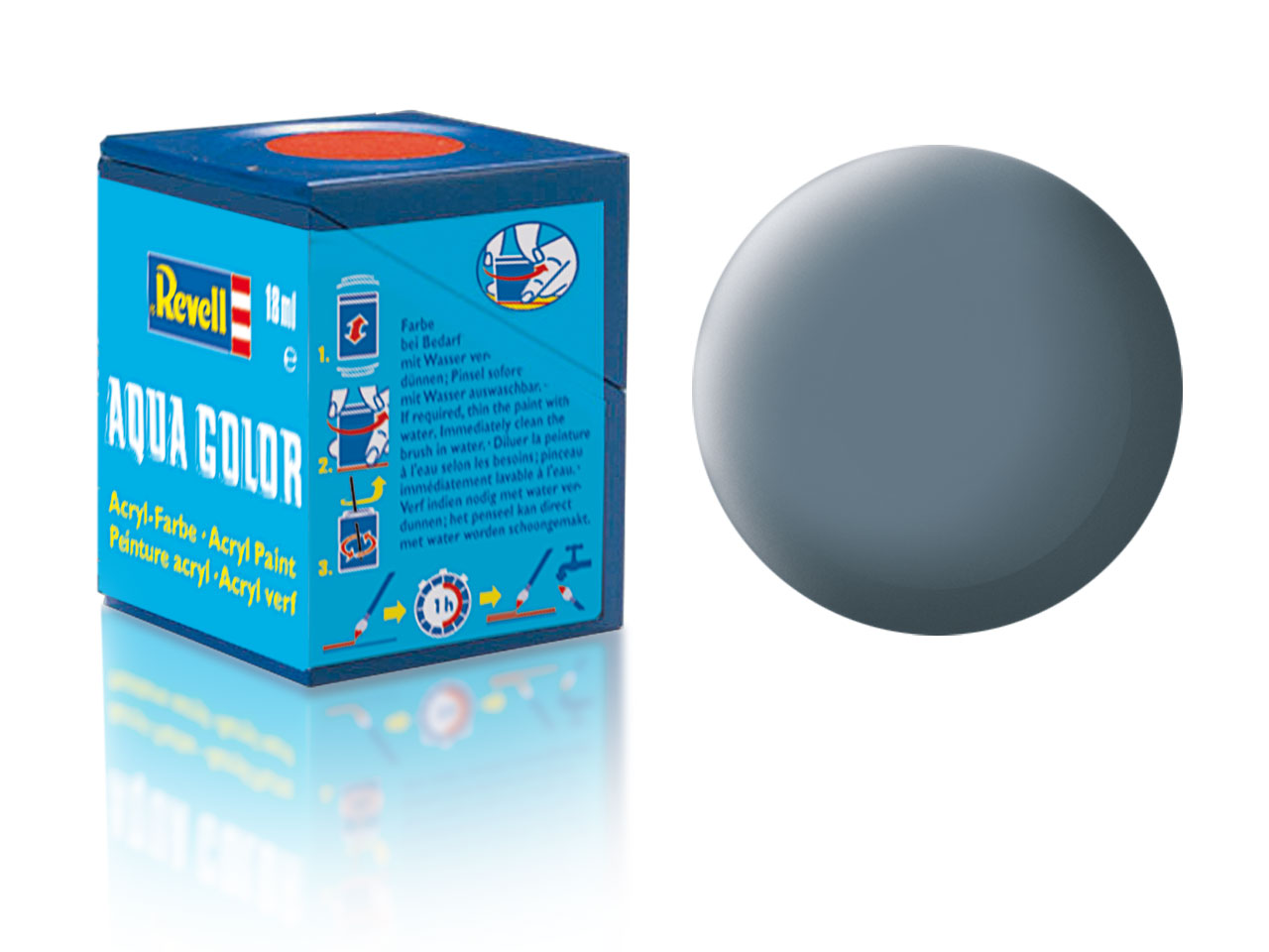 Revell Aqua Color - 36179: matná šedavě modrá (greyish blue mat)