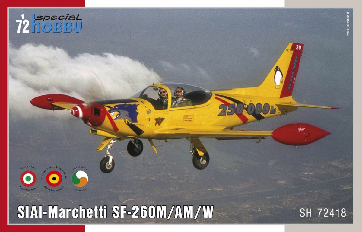 Scale plastic kit 1/72 SIAI-Marchetti SF-260M/AM/W - Special Hobby