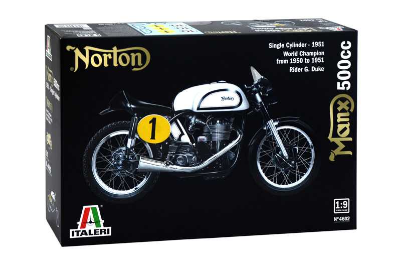 Italeri 4602 - NORTON MANX 500cc 1951 (1:9)