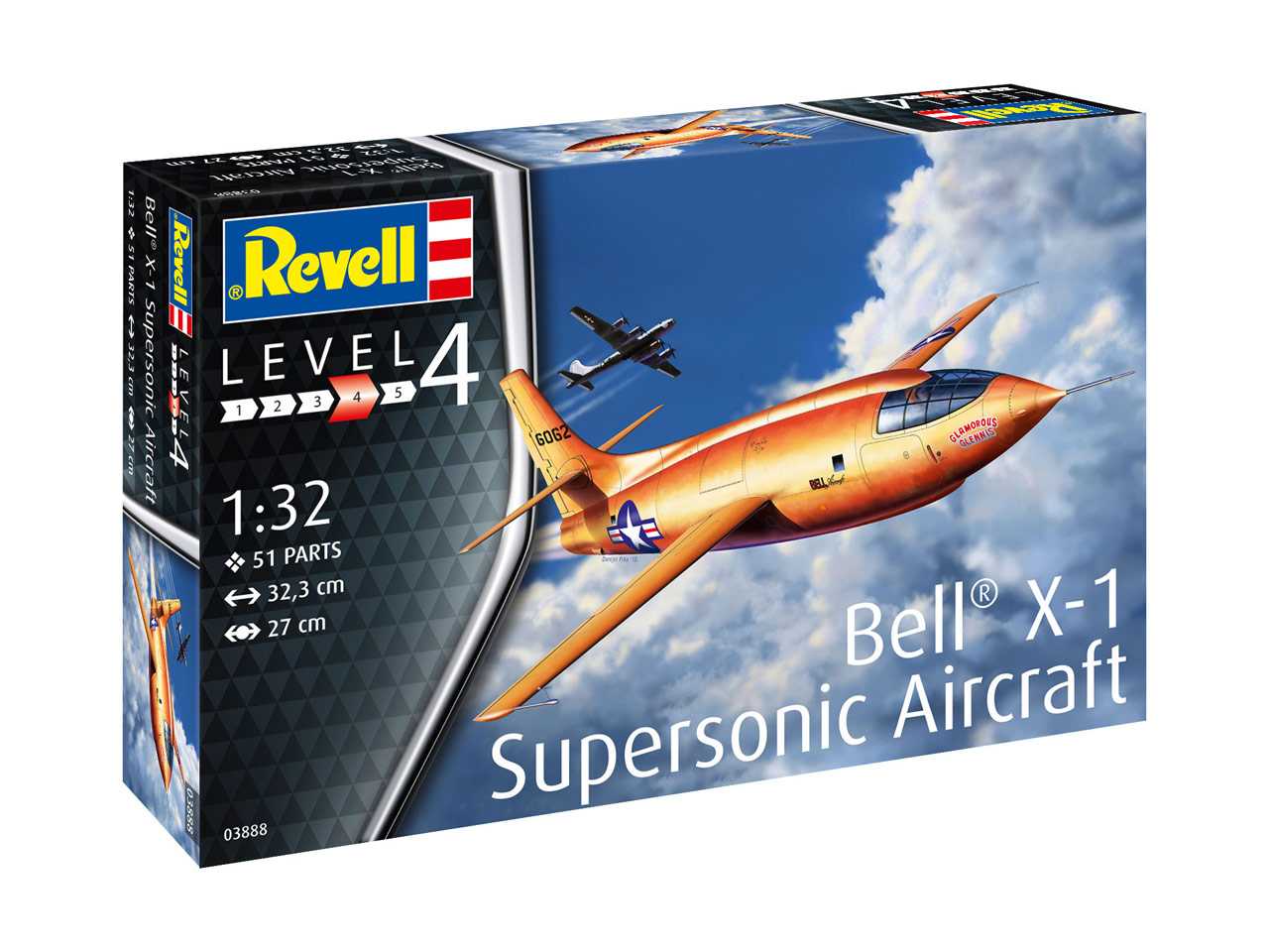 Plastic ModelKit letadlo 03888 - Bell X-1 Supersonic Aircraft (1:32)