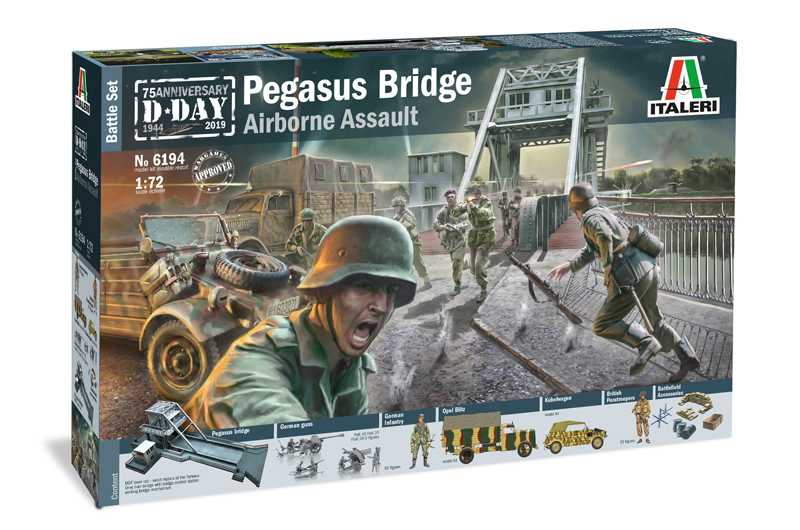 Italeri diorama 6194 - Pegasus Bridge Airborne Assault (1:72)
