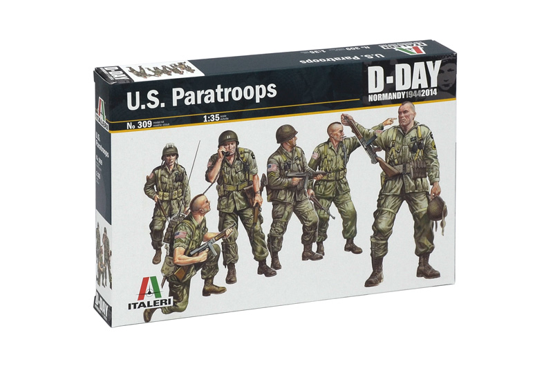 Model Kit figurky 0309 - U.S. PARATROOPS (1:35)
