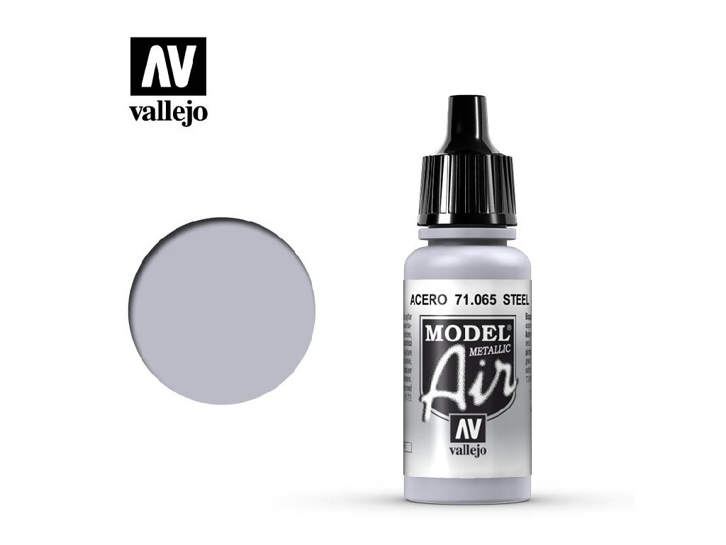 Acrylic color for Airbrush Vallejo Model Air 71065 Steel (17ml)