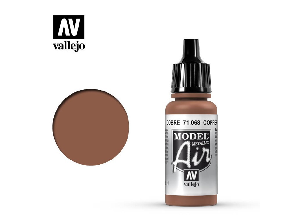 Acrylic color for Airbrush Vallejo Model Air 71068 Copper (17ml)