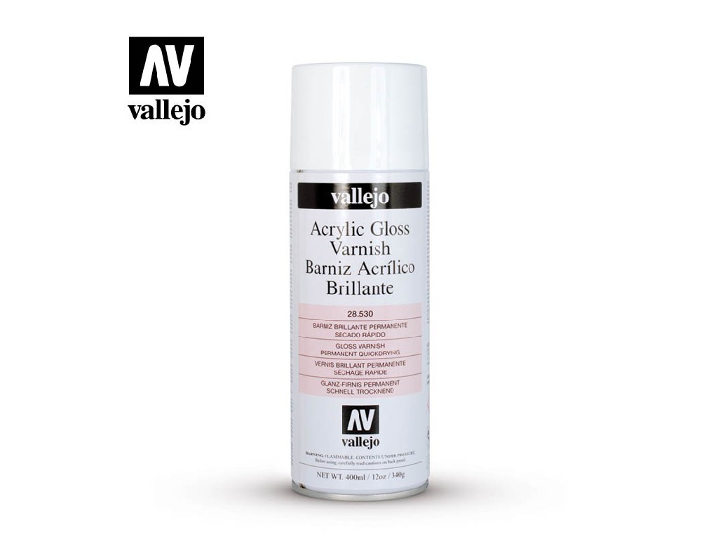 Vallejo 28530 Gloss Spray Varnish (400ml)
