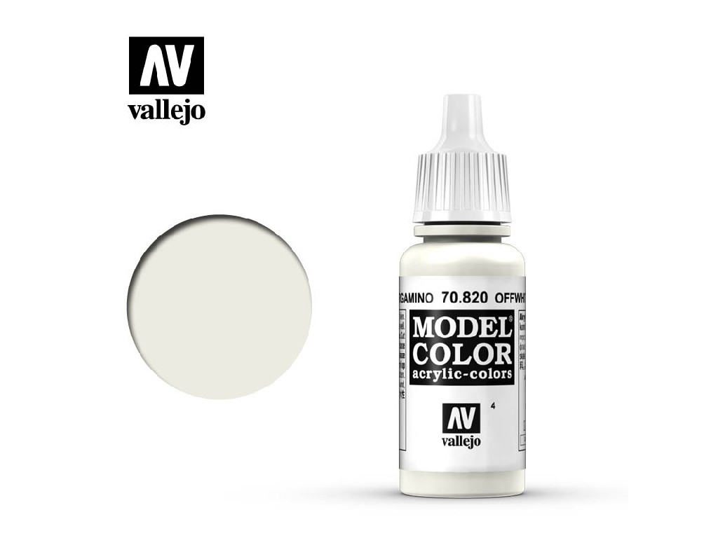 Acrylic color Vallejo Model Color 70820 Offwhite (17ml)