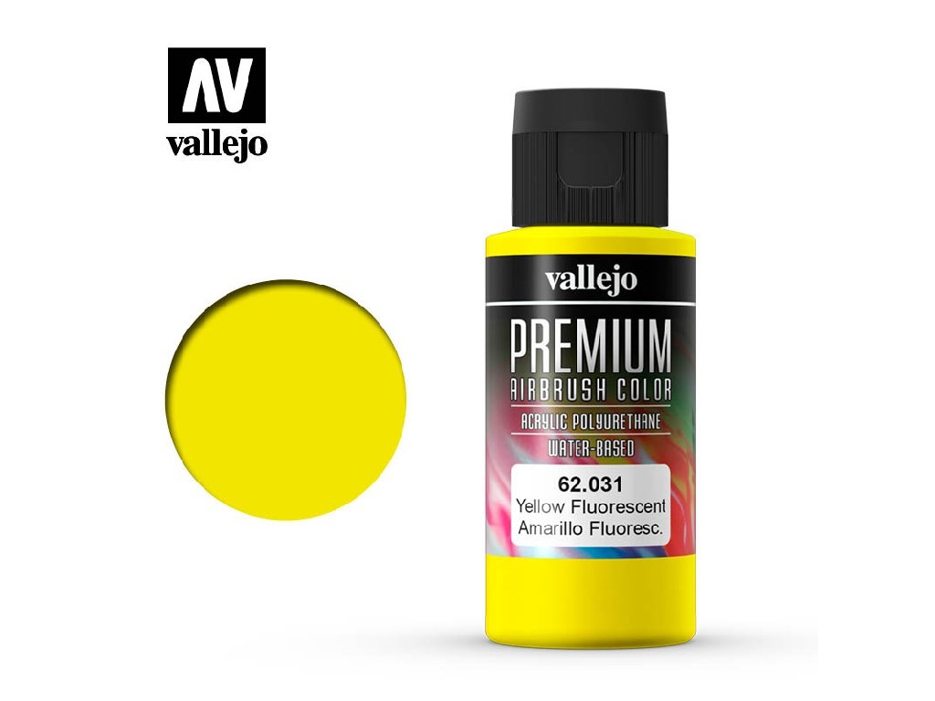 Vallejo PREMIUM Color 62031 Fluorescent Yellow (60ml)