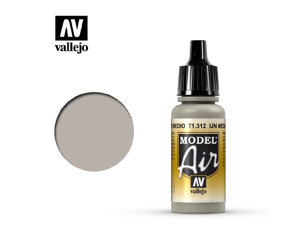 Acrylic color for Airbrush Vallejo Model Air 71312 IJN Medium Grey (17ml)