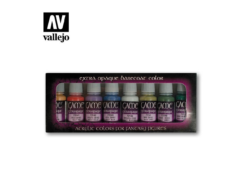 Vallejo Game Color Set 72294 Extra Opaque Colors (8)
