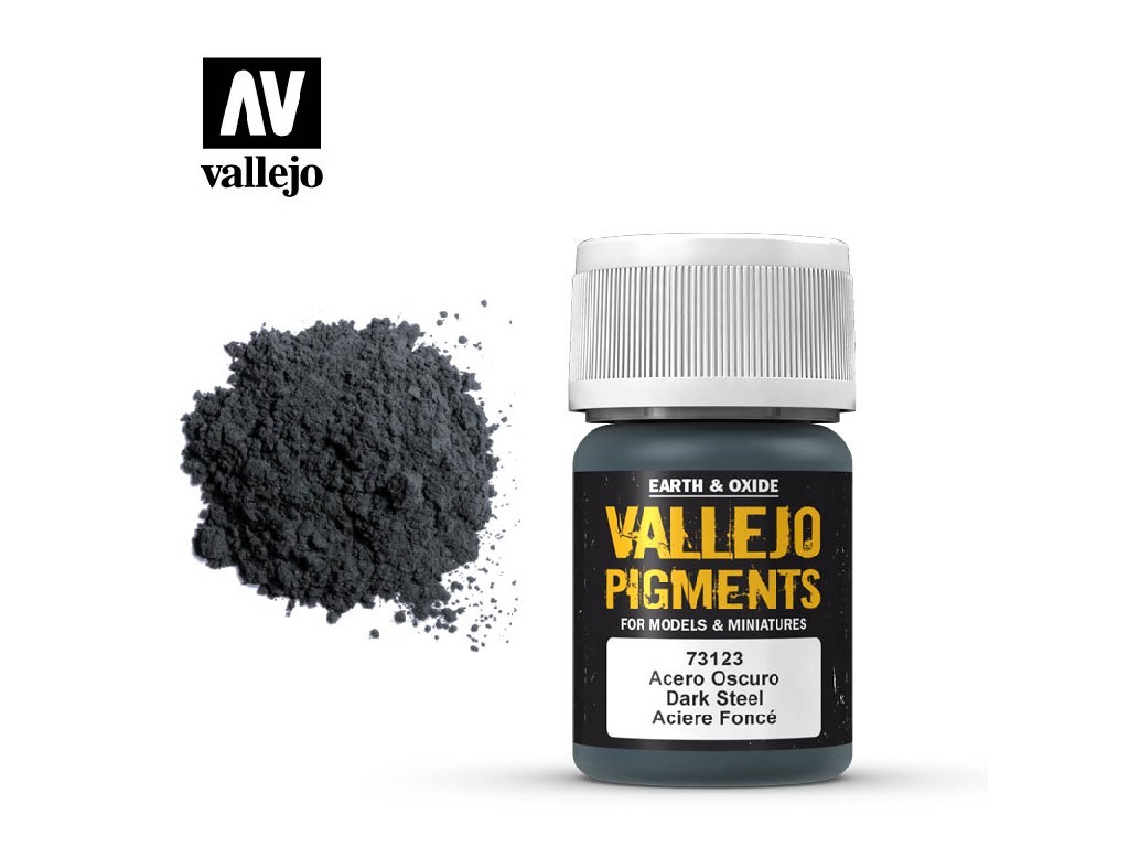Vallejo Pigments 73123 Dark Steel (35ml)