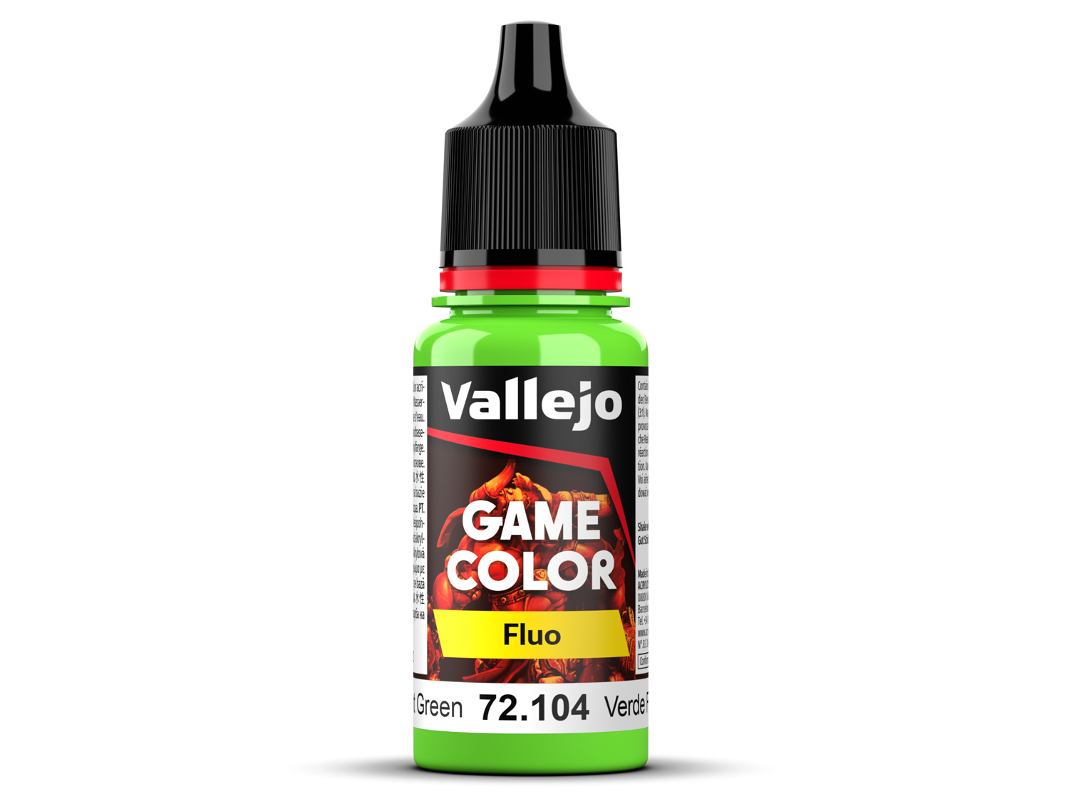 vallejo-game-color-72104-fluorescent-green-18-ml-v-e-pro-model-e-art-scale