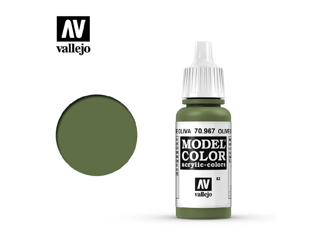 Acrylic color Vallejo Model Color 70967 Olive Green (17ml)