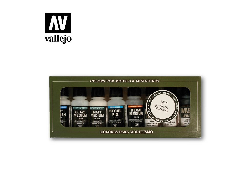 Vallejo Game Color Set 73999 Auxiliaries and washes (8)