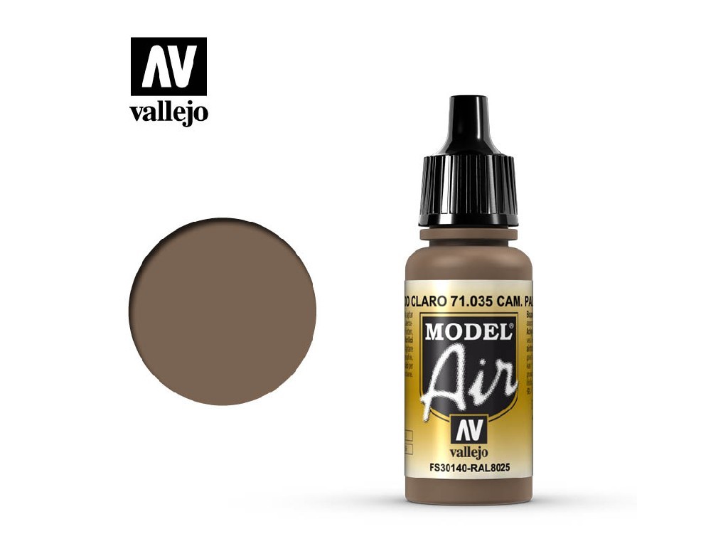 Acrylic color for Airbrush Vallejo Model Air 71035 Camouflage Pale Brown (17ml)