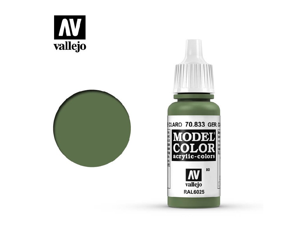 Acrylic color Vallejo Model Color 70833 Ger,Cam,Bright Green (17ml)