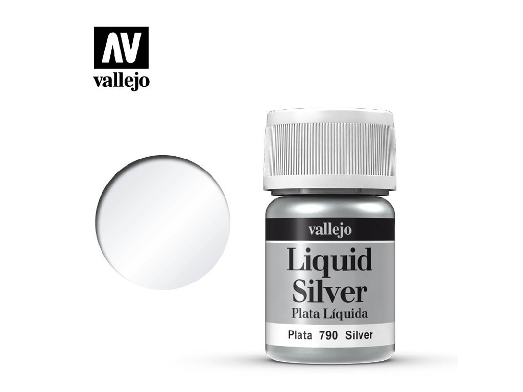 Vallejo Liquid Gold 70790 Silver (Alcohol Based) (35ml)