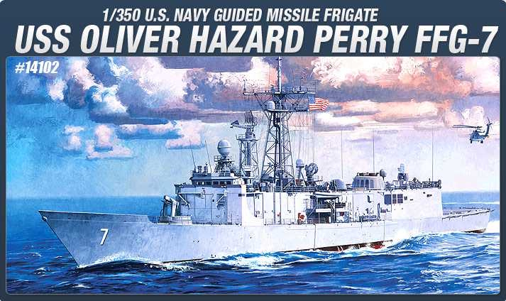  Academy 14102 - USS OLIVIER HAZARD PERRY FFG-7 (1:350)