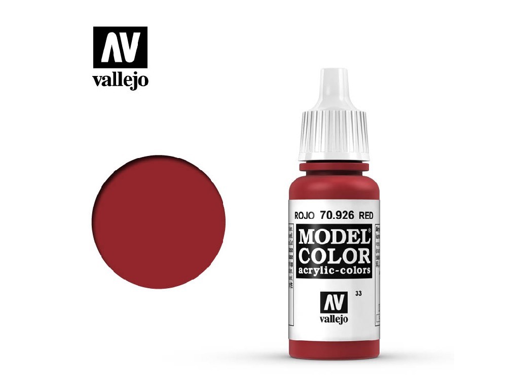 Acrylic color Vallejo Model Color 70926 Red (17ml)