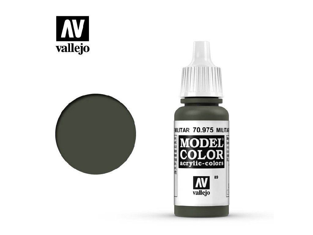 Acrylic color Vallejo Model Color 70975 Military Green (17ml)