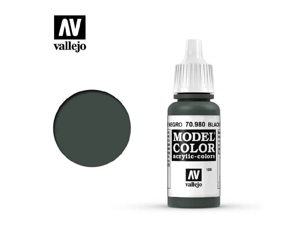 Acrylic color Vallejo Model Color 70980 Black Green (17ml)