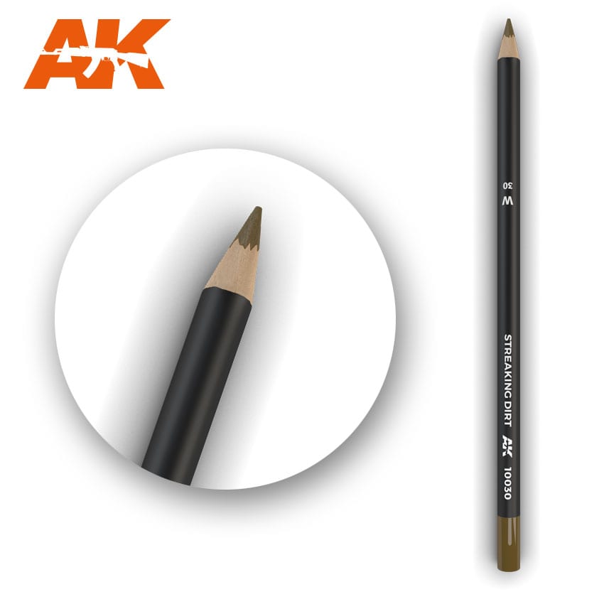AK AK10030 Watercolor Pencil Streaking Dirt (1x)