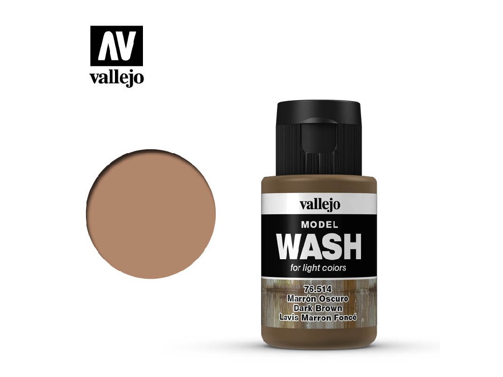 Vallejo Model Wash 76514 Dark Brown Wash (35ml)