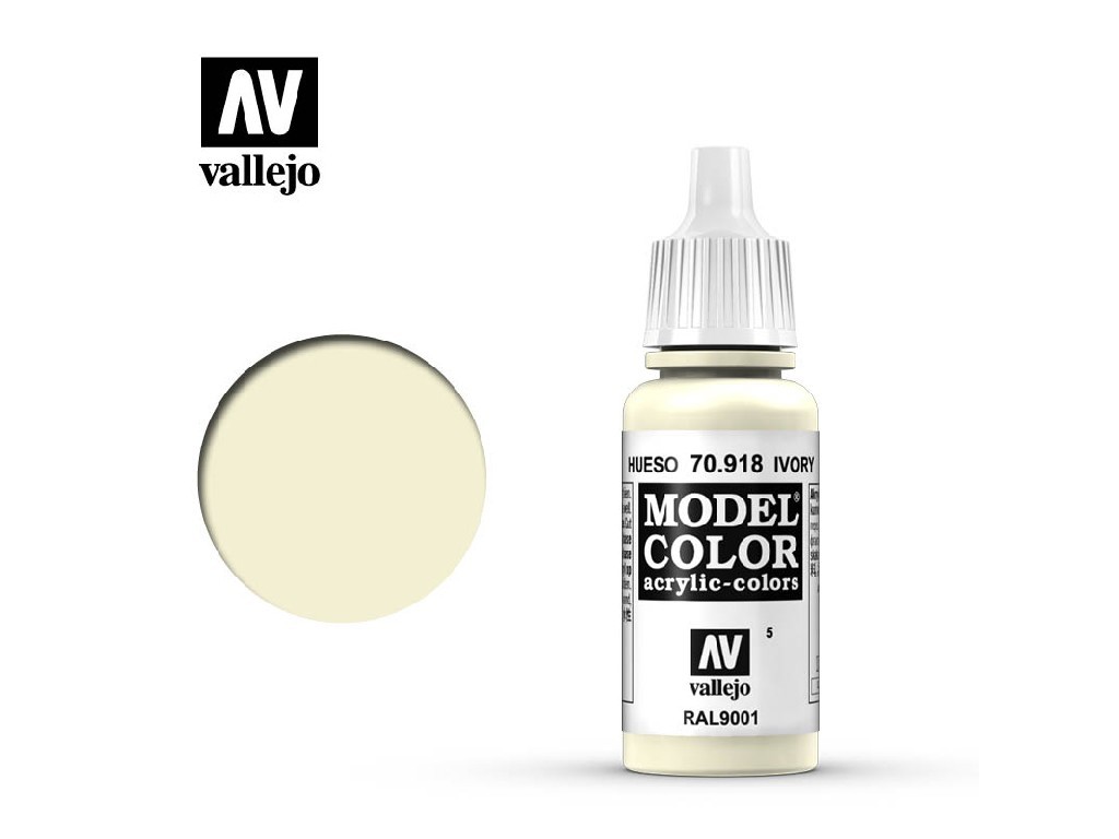 Acrylic color Vallejo Model Color 70918 Ivory (17ml)