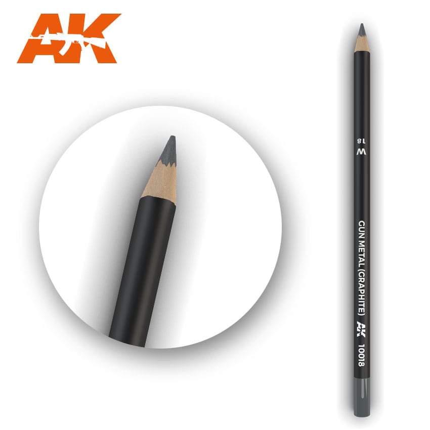 AK AK10018 Watercolor Pencil Gun Metal (Graphite) (1x)