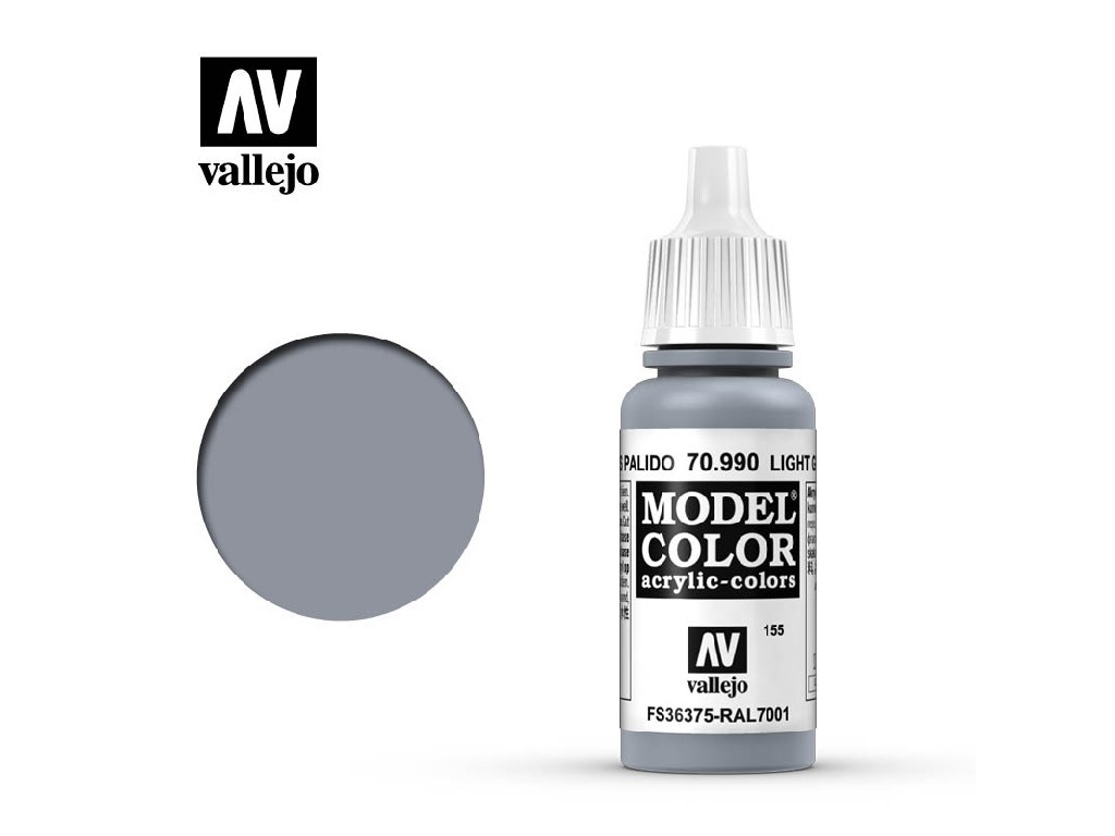 Acrylic color Vallejo Model Color 70990 Light Grey (17ml)