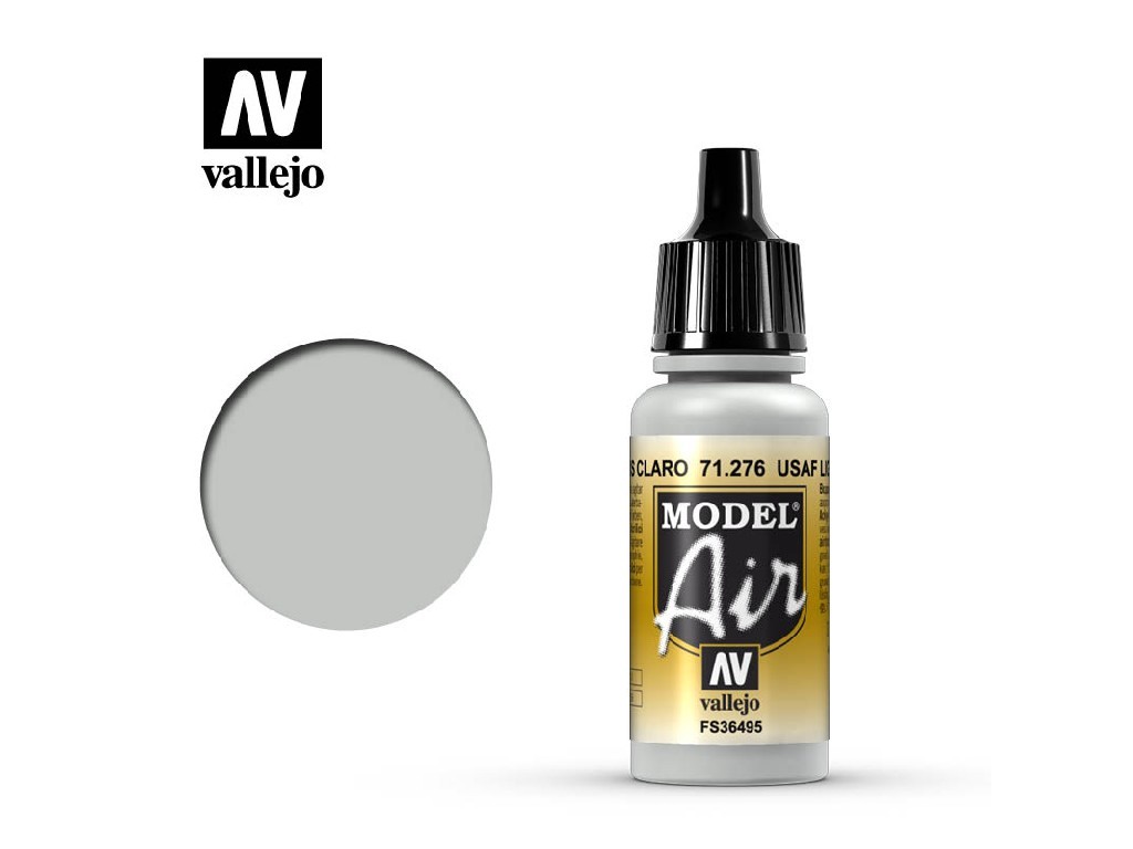 Acrylic color for Airbrush Vallejo Model Air 71276 USAF Light Gray (17ml)