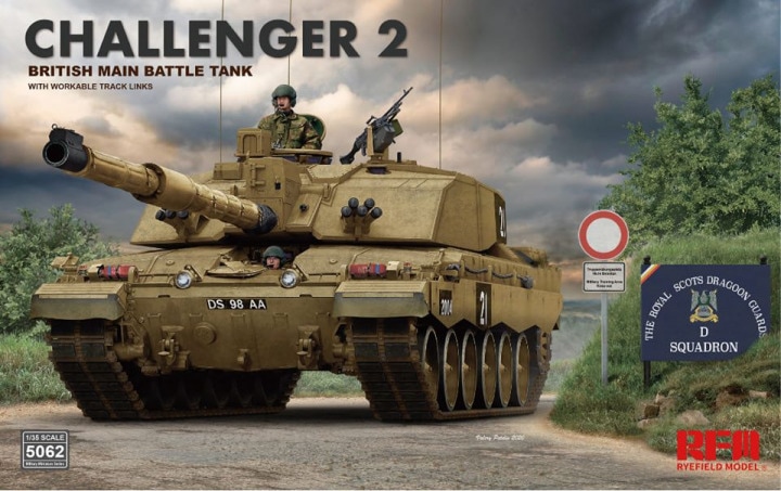 135 British Main Battle Tank Challenger 2 Wworkable Track Vše Pro