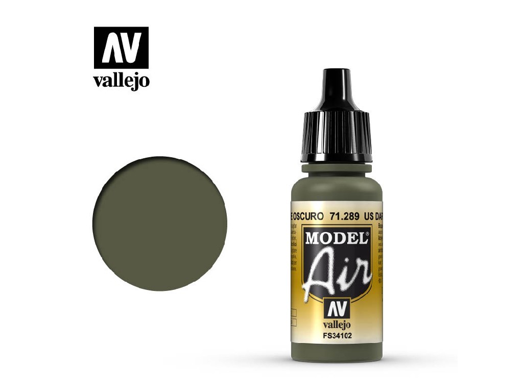 Acrylic color for Airbrush Vallejo Model Air 71289 US Dark Green (17ml)