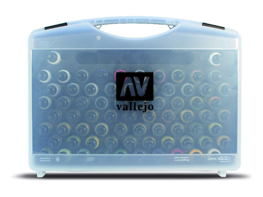 Acrylic colors set for Airbrush Vallejo Model Air Plastic Case