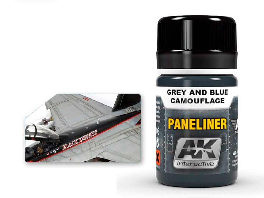 AK Enamel Air Weathering Paneliner for grey and blue camouflage 35ml